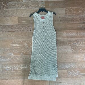 I. Madeline Mesh Knit Cover Up | Silver| L